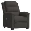 vidaXL Fauteuil gris fonc&eacute; velours