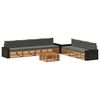 vidaXL Ensemble de canap&eacute;s d'ext&eacute;rieur 8 pc Naturel et Anthracite