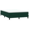 vidaXL Sommier &agrave; lattes de lit et matelas vert fonc&eacute; 140x210cm velours