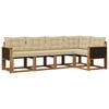 vidaXL Ensemble de canap&eacute;s d'ext&eacute;rieur 5 pc Naturel et Beige