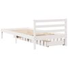 vidaXL Cadre de lit sans matelas blanc 90x190 cm bois de pin massif