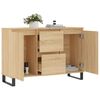 vidaXL Buffet ch&ecirc;ne sonoma 101,5x35x70 cm bois d'ing&eacute;nierie