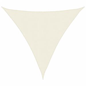 vidaXL Voile de parasol tissu oxford triangulaire 3,6x3,6x3,6 m cr&egrave;me