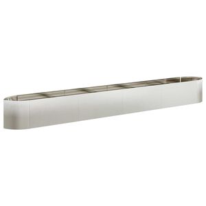 vidaXL Jardin sur&eacute;lev&eacute; Acier inoxydable 380 x 40 x 40 cm Acier