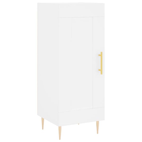 vidaXL Buffet blanc 34,5x34x90 cm bois d'ing&eacute;nierie