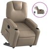 vidaXL Fauteuil inclinable &eacute;lectrique cappuccino similicuir