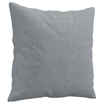 vidaXL Canapé 3 places avec oreillers gris clair 180 cm tissu