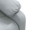 vidaXL Fauteuil de massage Gris clair Tissu