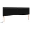 vidaXL T&ecirc;te de lit LED Noir 200 cm Cuir synth&eacute;tique