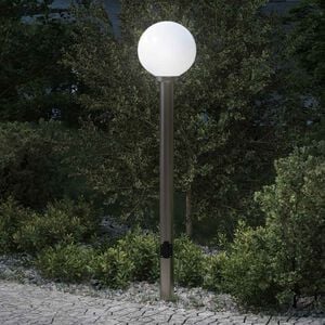 vidaXL Borne lumineuse avec sortie 120 cm en acier inoxydable IP44