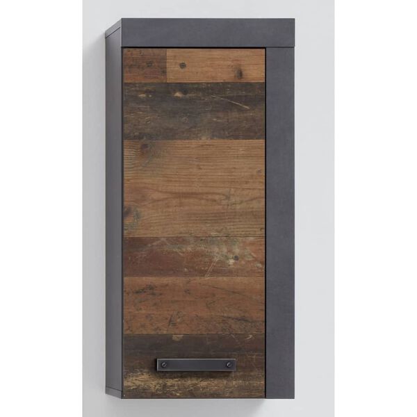 Trendteam Armoire murale de rangement Indy Vieux bois et marron Matera