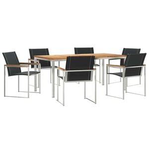 vidaXL Ensemble de salle &agrave; manger pour jardin 7 pc