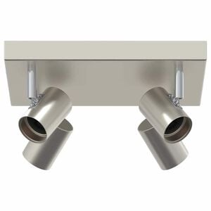 vidaXL Spot de plafond Nickel 26,5 x 26 x 11,5 cm M&eacute;tal