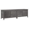 vidaXL Bo&icirc;te de rangement de jardin anthracite bois massif de sapin