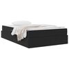 vidaXL Lit avec rangement et matelas Noir 120 x 200 cm Velours
