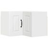 vidaXL Meuble d'angle mural PORTO Blanc 57 x 57 x 40 cm