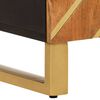 vidaXL Armoire lat&eacute;rale marron et noir 60x33,5x75 cm bois de manguier