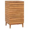 vidaXL Panier &agrave; linge 40x40x70 cm Bois de teck massif