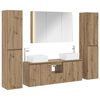 vidaXL Ensemble de mobilier de salle de bain 6 pc Ch&ecirc;ne artisanal