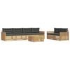vidaXL Ensemble de canap&eacute;s d'ext&eacute;rieur 7 pc Blanc et anthracite