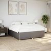 vidaXL Cadre de lit sans matelas taupe 180x200 cm tissu