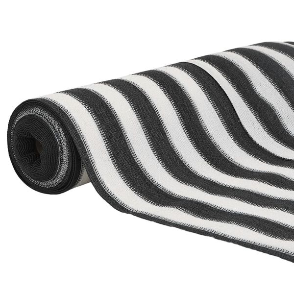 vidaXL Filet brise-vue anthracite et blanc 2x25 m PEHD 75 g/m²