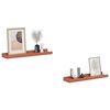 vidaXL &Eacute;tag&egrave;re Murale 2 pcs Rouge 40 x 9 x 3 cm Bois d'ing&eacute;nierie