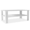 vidaXL Table basse bois d'ing&eacute;nierie 100x59x42 cm blanc