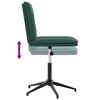 vidaXL Chaise de salle &agrave; manger Vert fonc&eacute; Velours