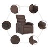 vidaXL Fauteuil inclinable marron similicuir