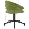 vidaXL Chaise pivotante de bureau Vert clair Velours