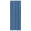 vidaXL Rideaux en voile avec passe-tringles 2 pcs bleu royal