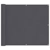 vidaXL &Eacute;cran de balcon anthracite 90x700 cm 100% polyester oxford