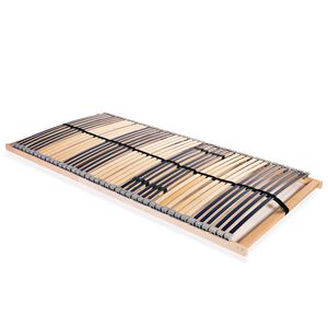 vidaXL Sommier &agrave; lattes sans matelas avec 42 lattes 7 zones 120x200 cm