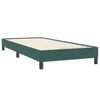 vidaXL Sommier &agrave; lattes de lit sans matelas vert fonc&eacute; 90x220 cm