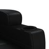 vidaXL Fauteuil de massage Noir Similicuir