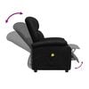 vidaXL Fauteuil de massage Noir Similicuir