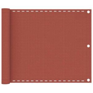 vidaXL &Eacute;cran de balcon Terre cuite 75x300 cm PEHD