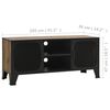 vidaXL Meuble TV Marron rustique 105x36x47 cm Métal et MDF