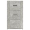 vidaXL Buffet Gris b&eacute;ton 40x33x70 cm Bois d'ing&eacute;nierie
