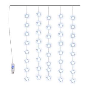 vidaXL Guirlande lumineuse &agrave; &eacute;toiles LED 200 LED Bleu 8 fonctions