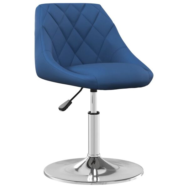vidaXL Chaises pivotantes &agrave; manger lot de 6 Bleu Velours
