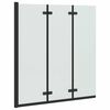 vidaXL Cabine de douche pliante Noir 130 x 138 cm