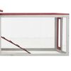 vidaXL Clapier Rouge 310x70x87 cm Pin massif et sapin