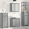 vidaXL Ensemble de mobilier de salle de bain avec tiroir Gris Sonoma