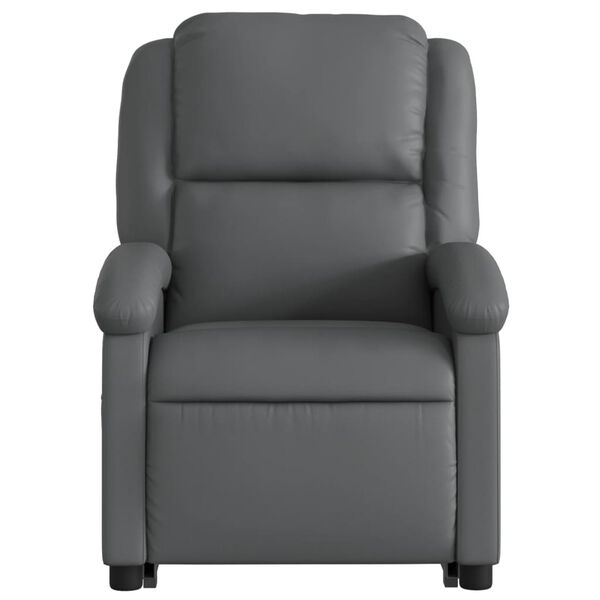 Fauteuil Inclinable Relax Gris Clair Tissu - Avec Porte-gobelets Et Poche Latérale - Inclinaison Manuelle Jusqu'à 135°, Charge 110 Kg