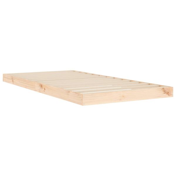 vidaXL Cadre de lit sans matelas 90x190 cm bois de pin massif