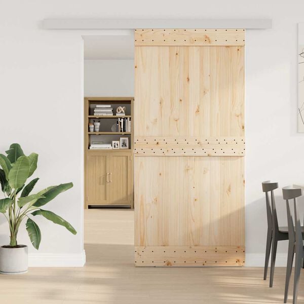 vidaXL Kit de quincaillerie de porte coulissante alliage d'aluminium