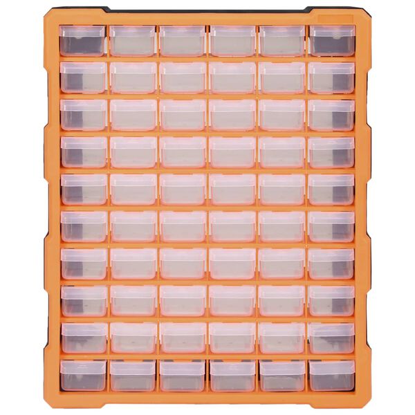 vidaXL Organisateur multi-tiroirs avec 60 tiroirs 38x16x47,5 cm