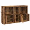 vidaXL Buffet LED Bois ancien 162 x 37 x 100 cm Bois d'ing&eacute;nierie